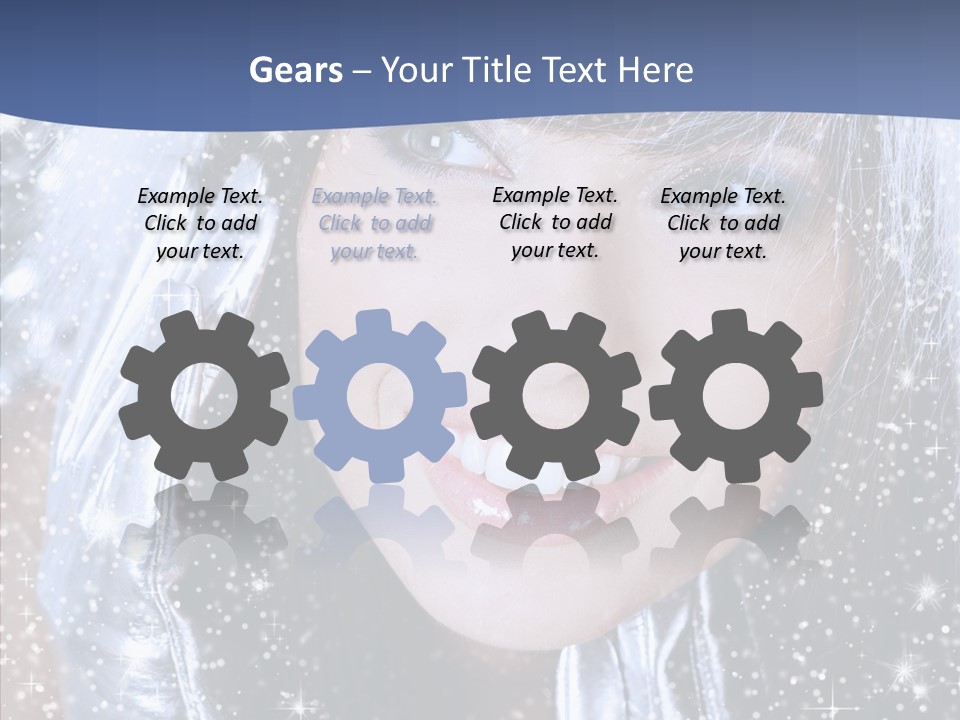 Girl Glamorous Fantasy PowerPoint Template