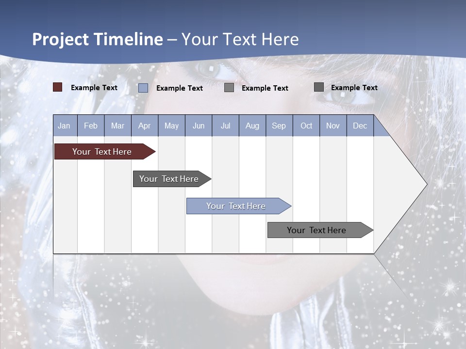 Girl Glamorous Fantasy PowerPoint Template
