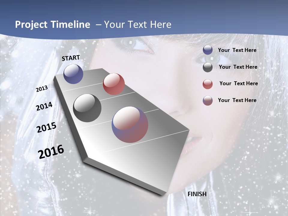 Girl Glamorous Fantasy PowerPoint Template