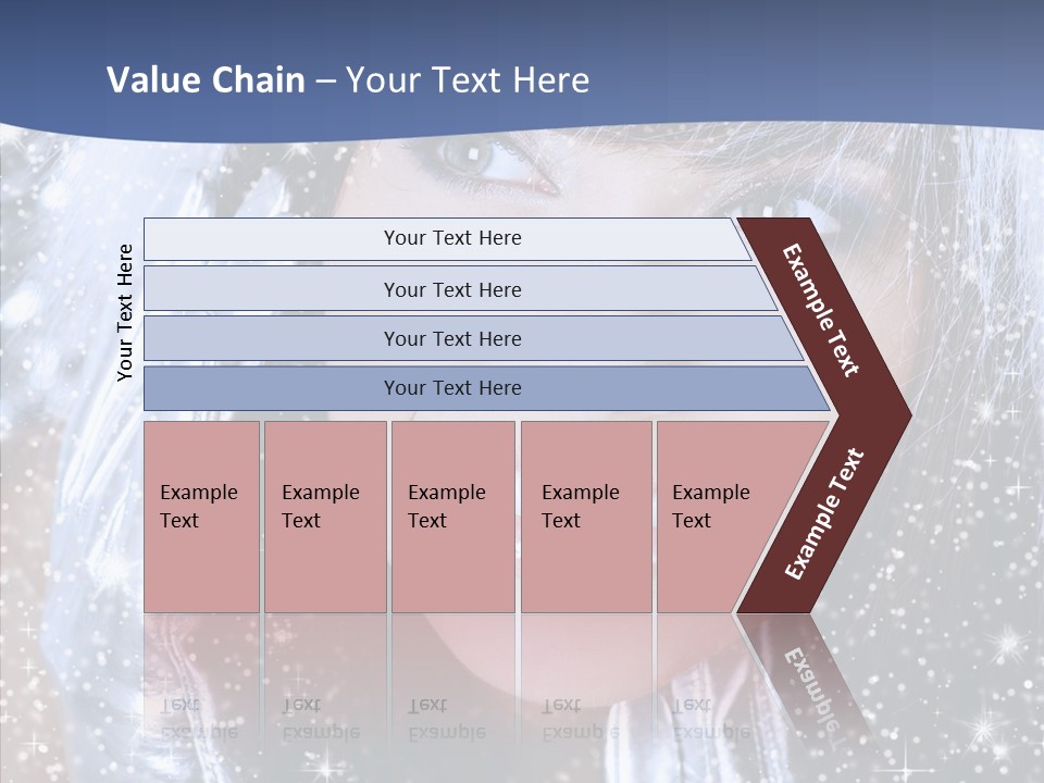 Girl Glamorous Fantasy PowerPoint Template