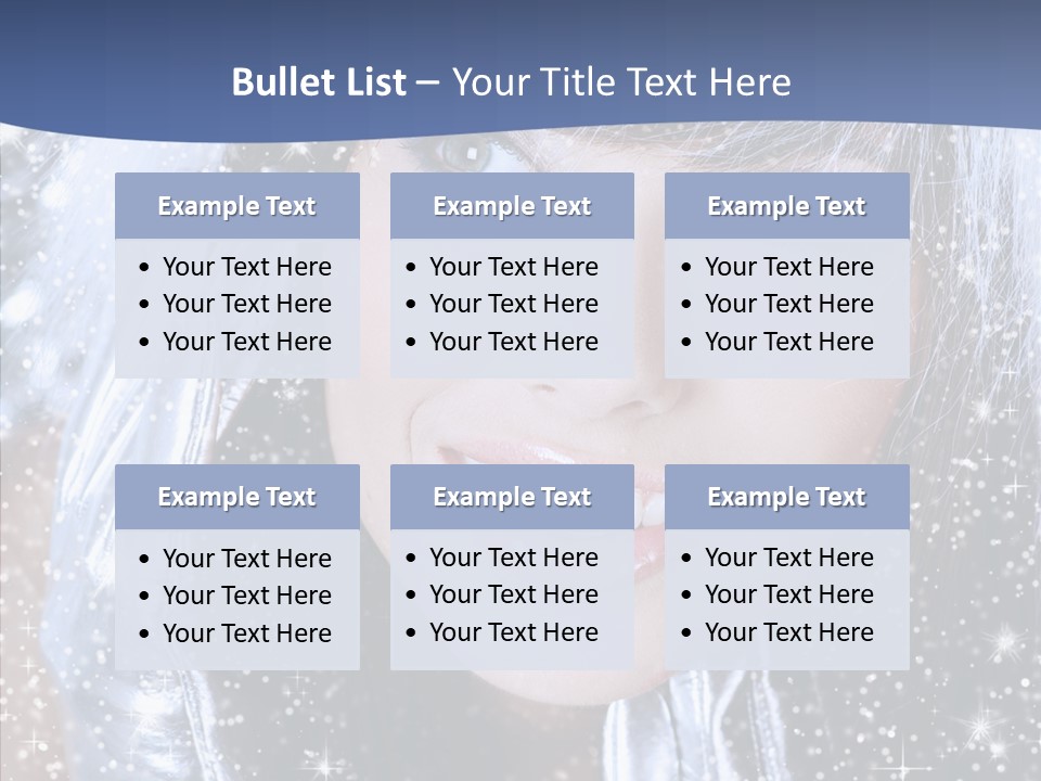 Girl Glamorous Fantasy PowerPoint Template