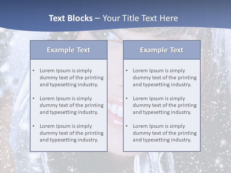 Girl Glamorous Fantasy PowerPoint Template