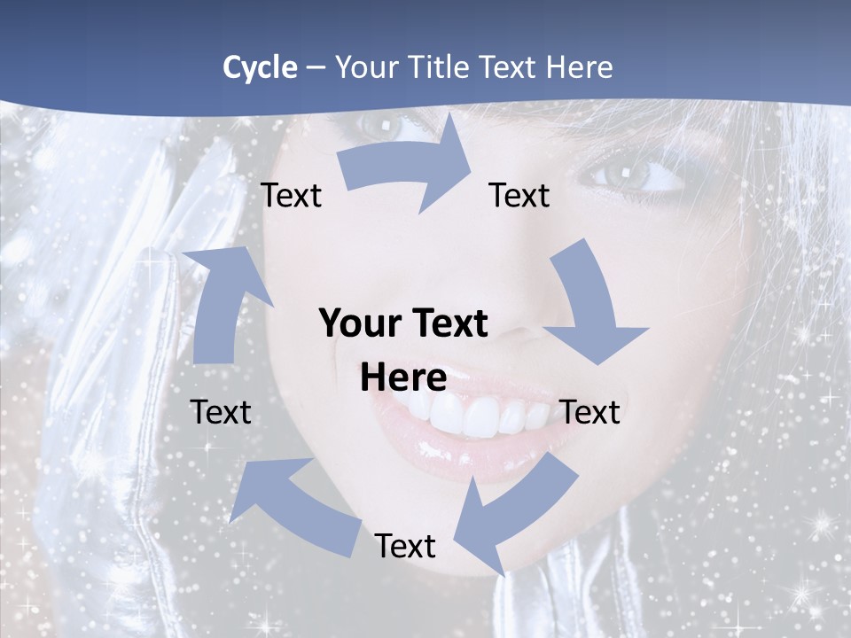 Girl Glamorous Fantasy PowerPoint Template