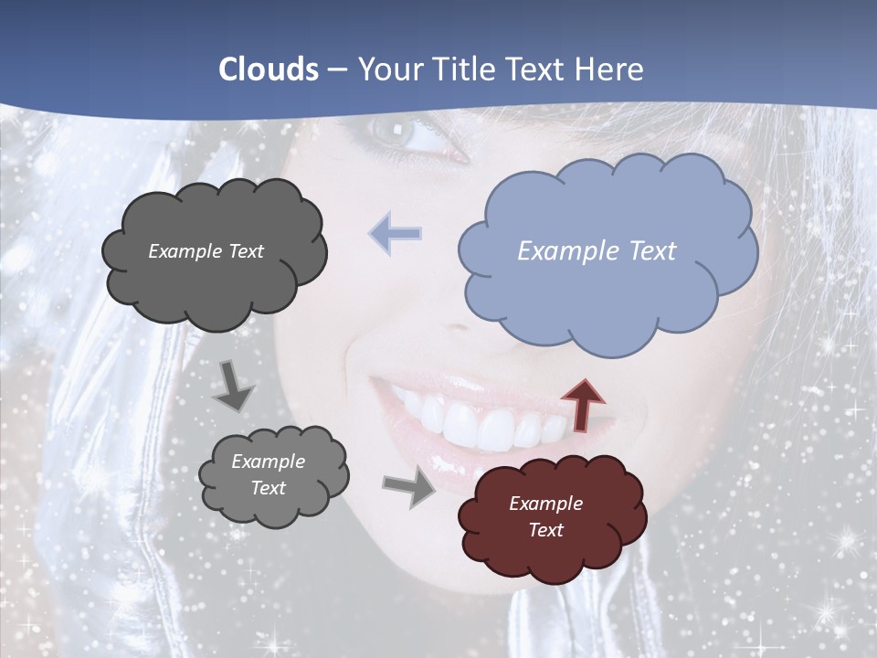 Girl Glamorous Fantasy PowerPoint Template