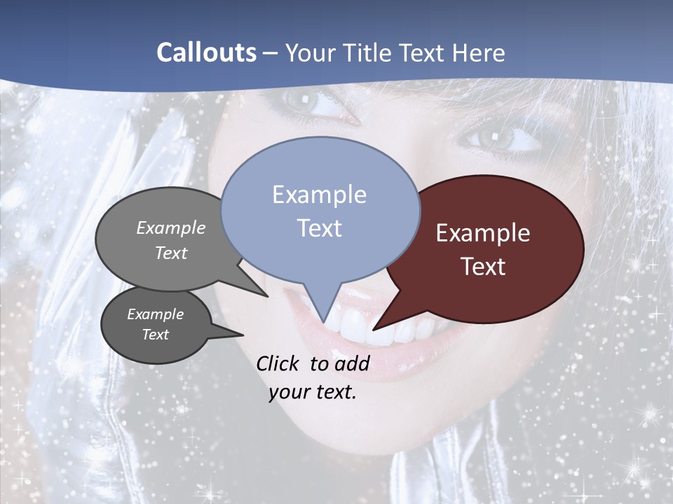 Girl Glamorous Fantasy PowerPoint Template