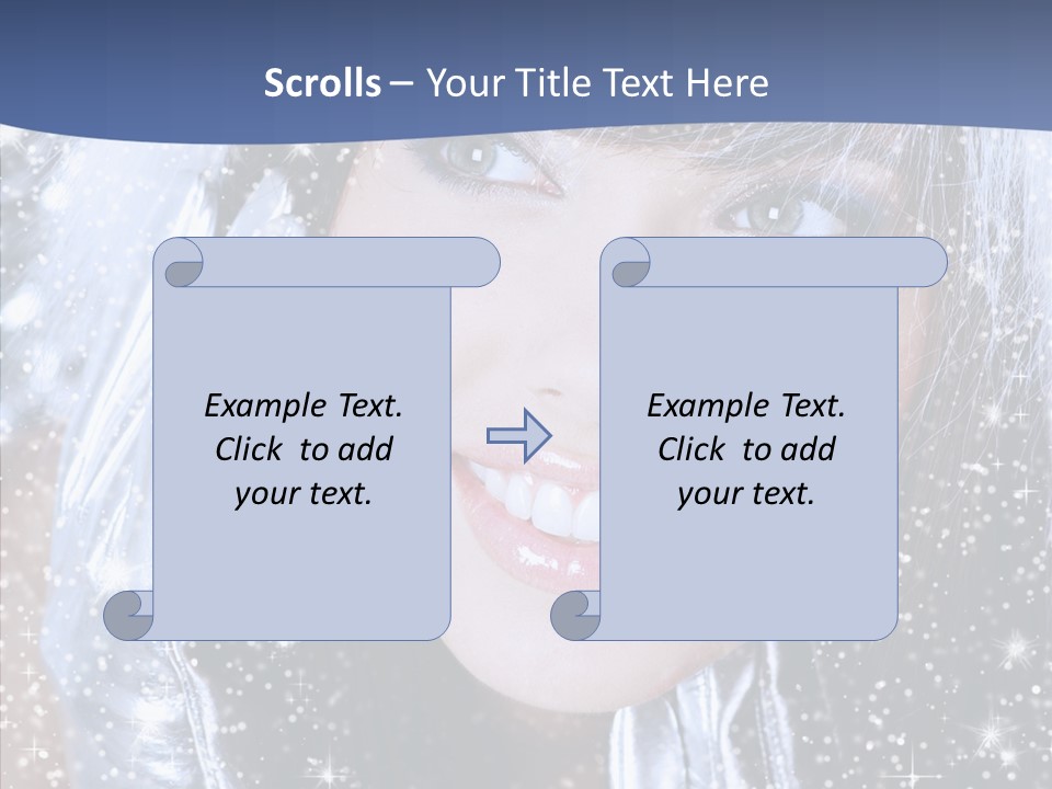 Girl Glamorous Fantasy PowerPoint Template