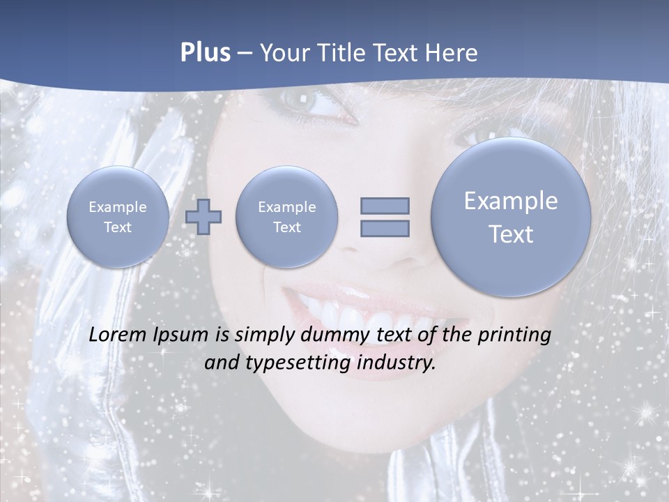 Girl Glamorous Fantasy PowerPoint Template