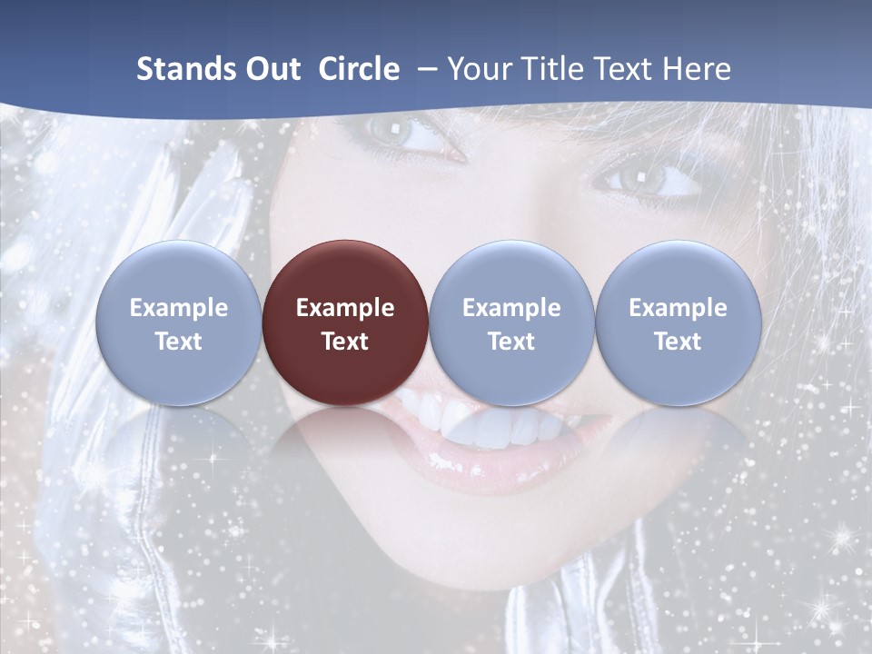 Girl Glamorous Fantasy PowerPoint Template