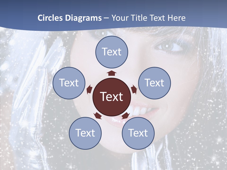 Girl Glamorous Fantasy PowerPoint Template