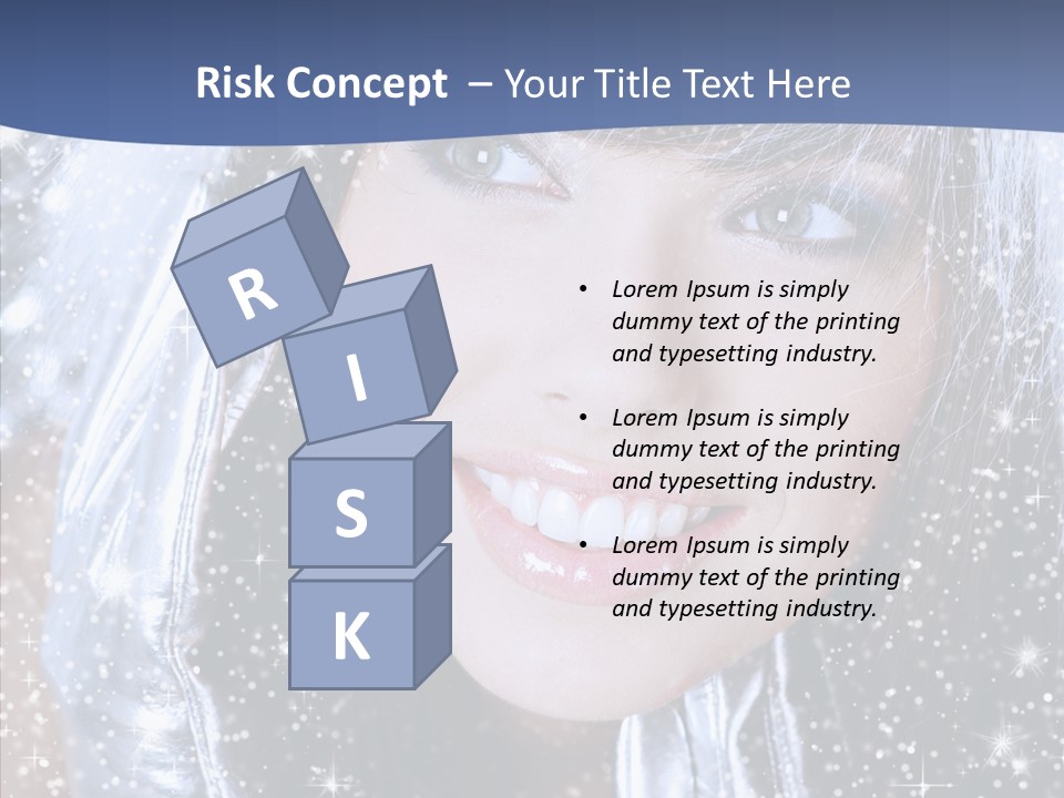 Girl Glamorous Fantasy PowerPoint Template