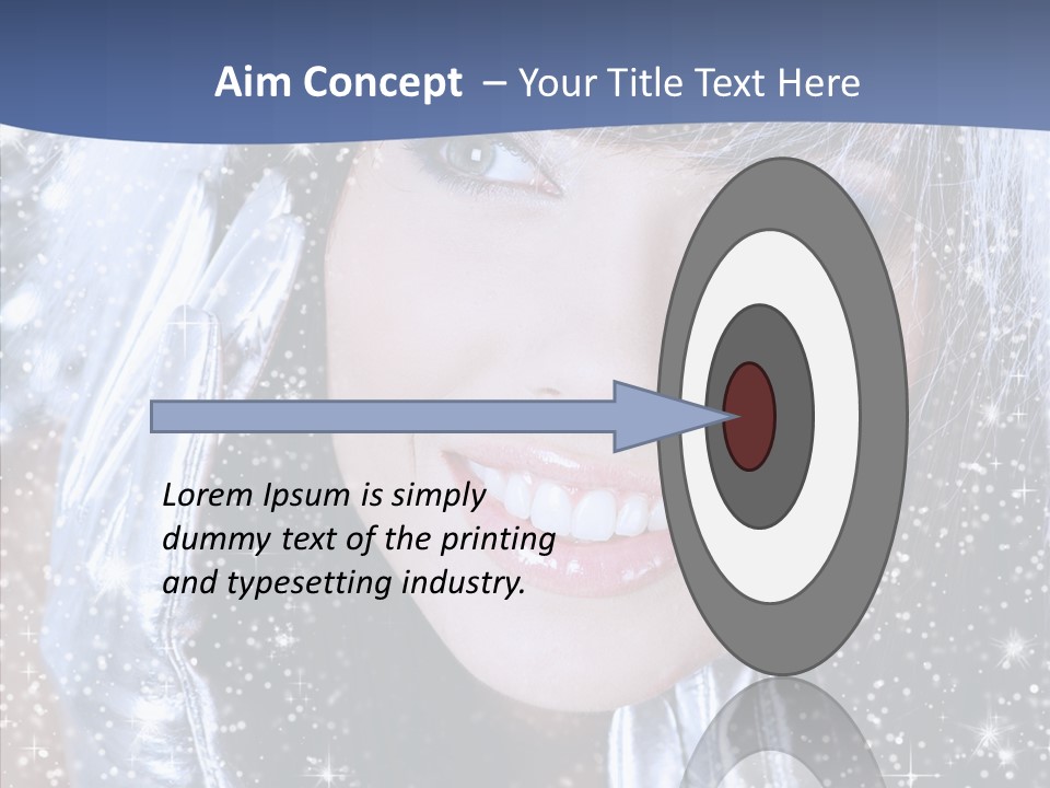 Girl Glamorous Fantasy PowerPoint Template