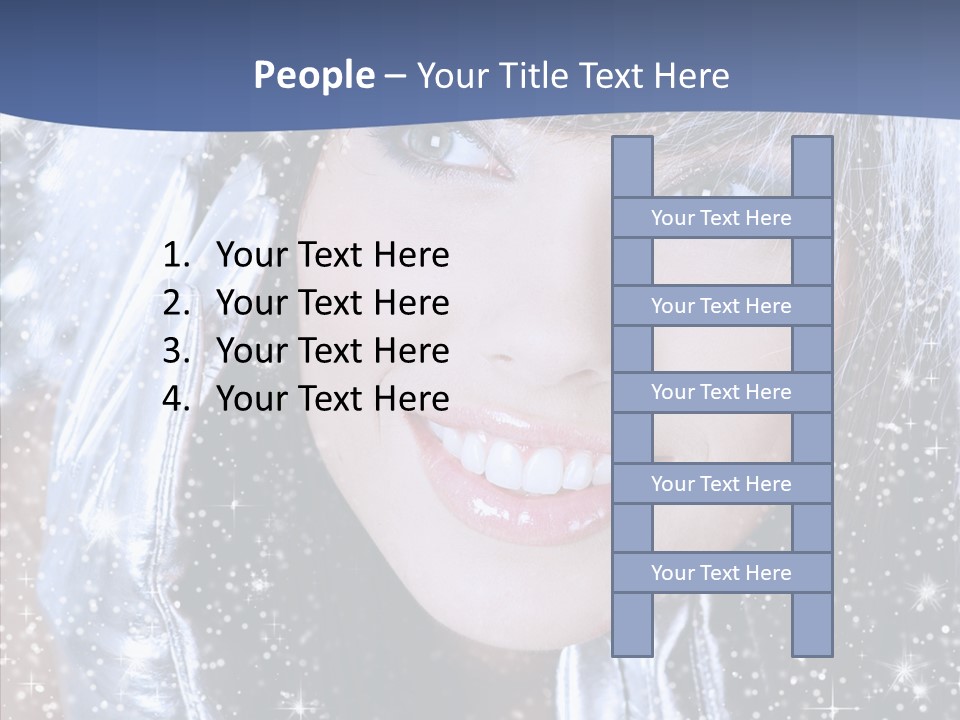 Girl Glamorous Fantasy PowerPoint Template