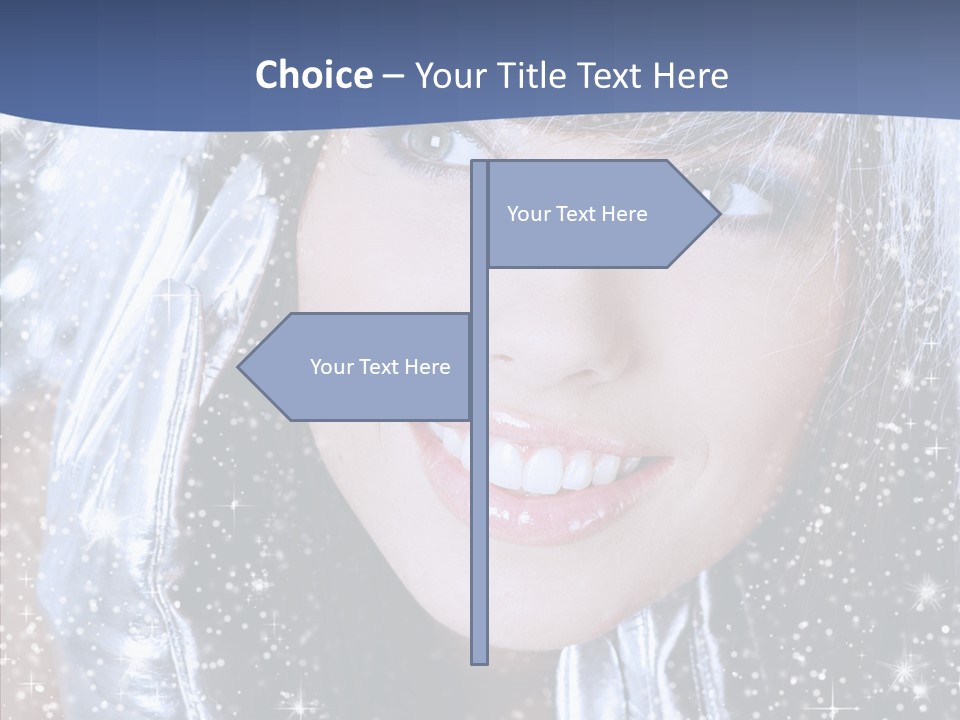 Girl Glamorous Fantasy PowerPoint Template