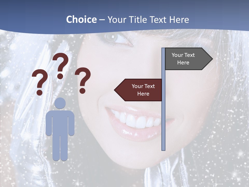 Girl Glamorous Fantasy PowerPoint Template