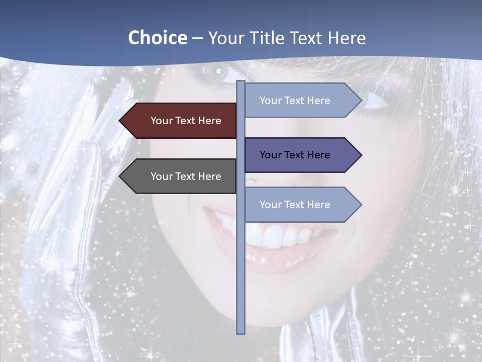 Girl Glamorous Fantasy PowerPoint Template