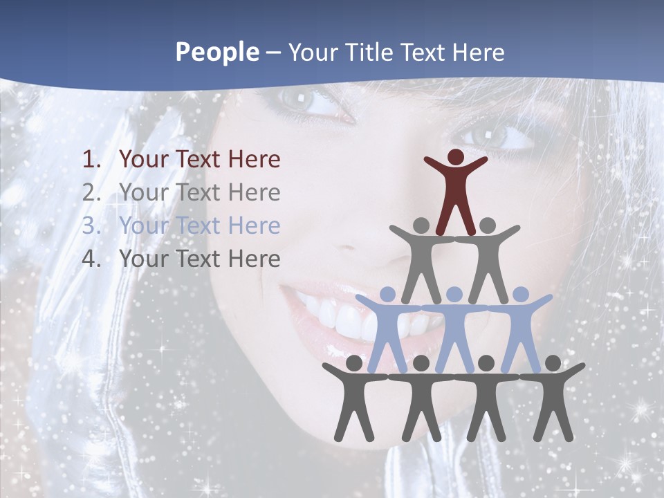 Girl Glamorous Fantasy PowerPoint Template