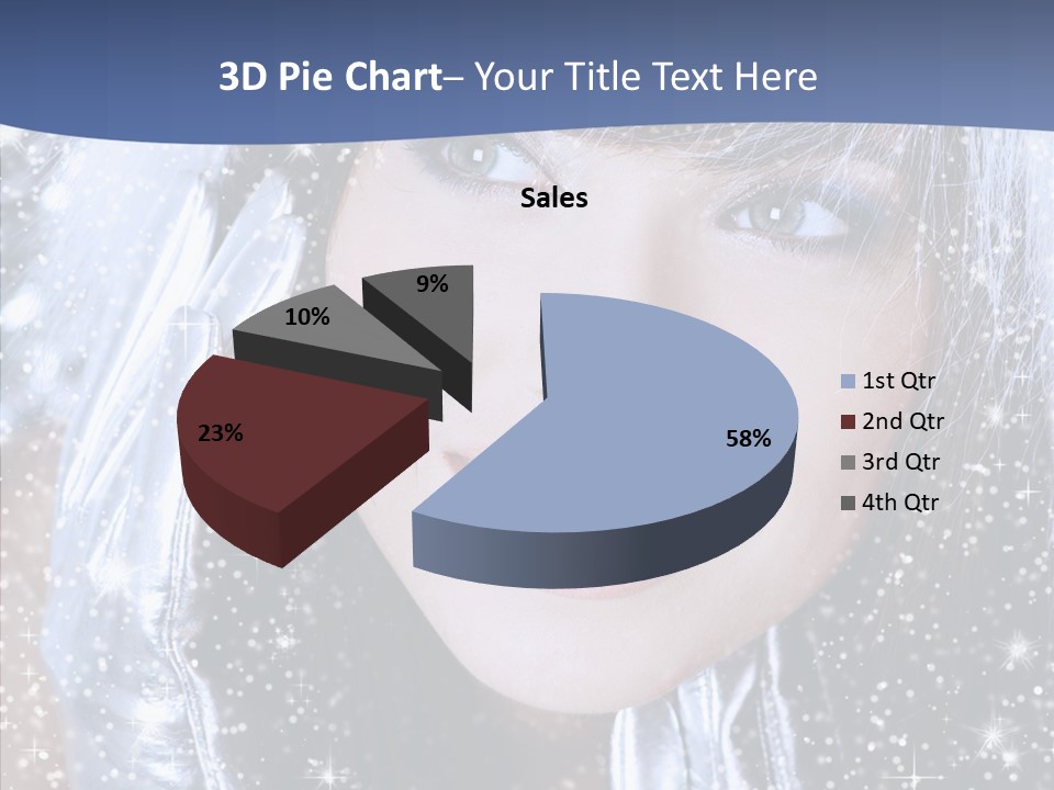 Girl Glamorous Fantasy PowerPoint Template