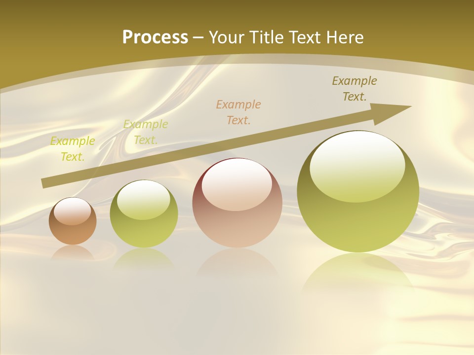 A Gold Background With A Wavy Design PowerPoint Template