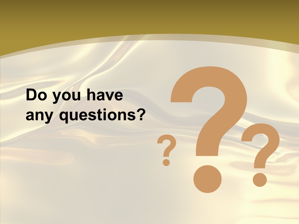 A Gold Background With A Wavy Design PowerPoint Template