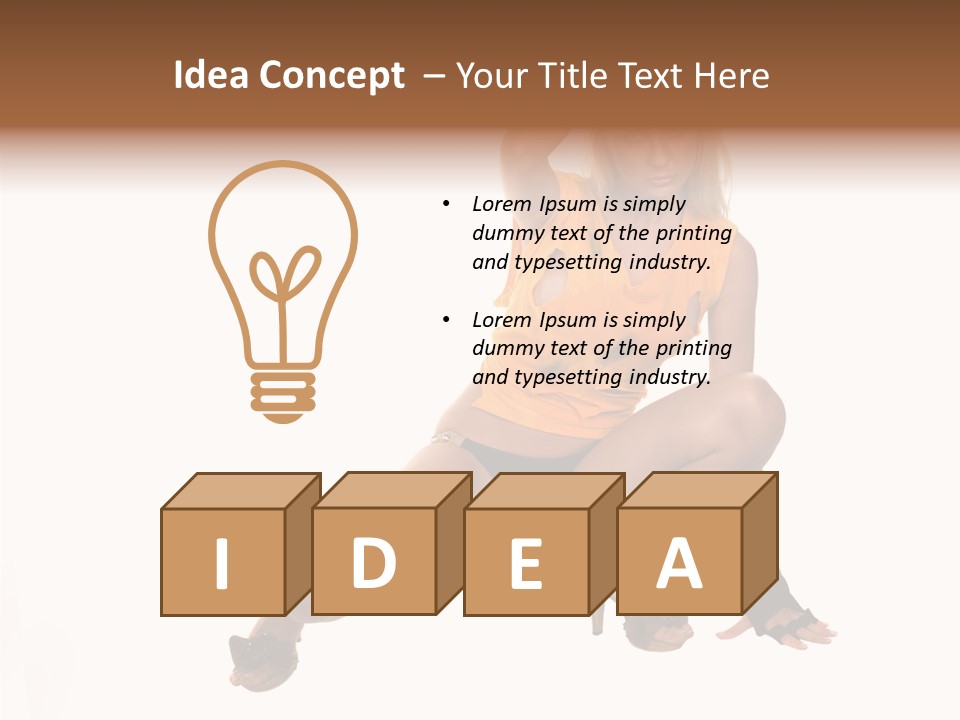 Itting Teamwork Chair PowerPoint Template