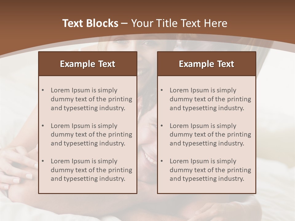 Embracing Portrait Lifestyle PowerPoint Template