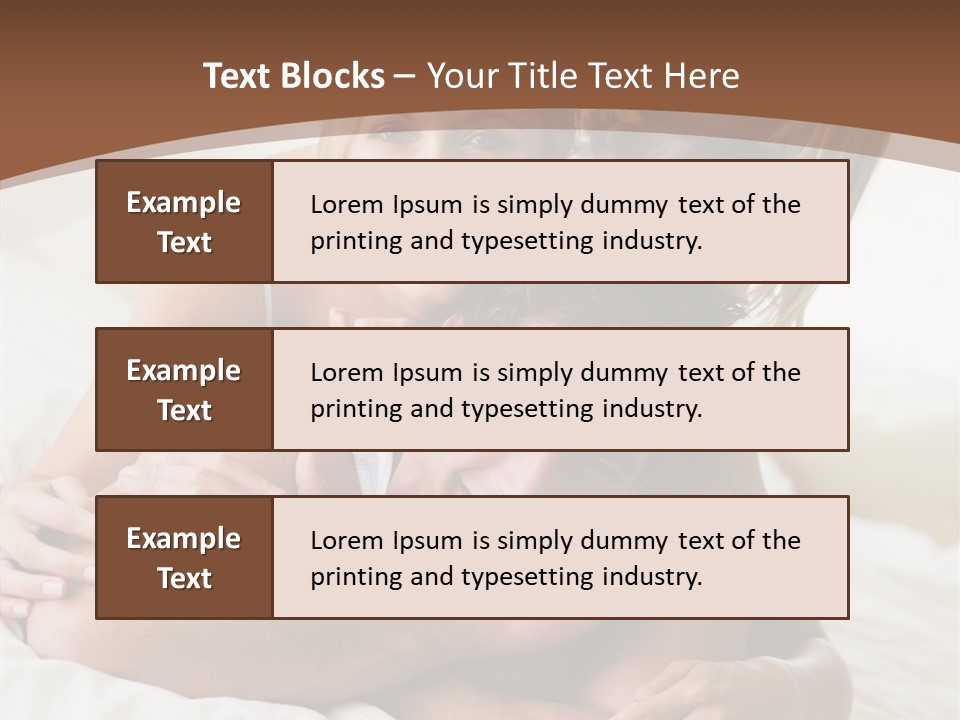 Embracing Portrait Lifestyle PowerPoint Template