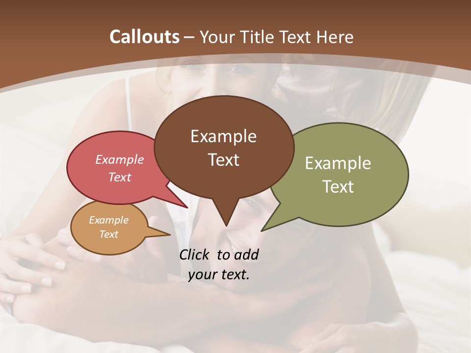 Embracing Portrait Lifestyle PowerPoint Template