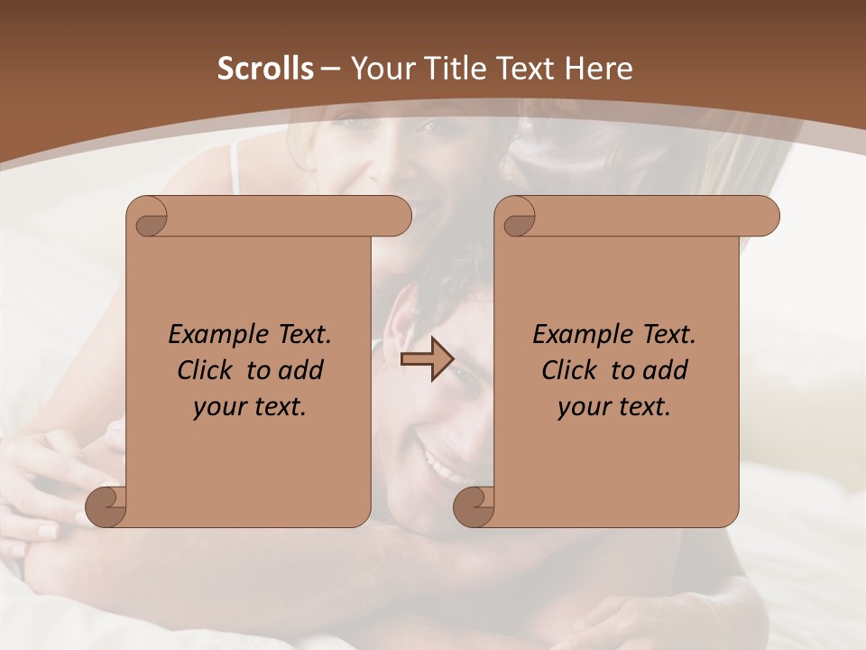 Embracing Portrait Lifestyle PowerPoint Template