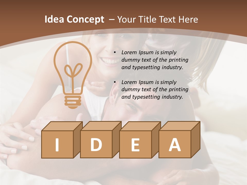 Embracing Portrait Lifestyle PowerPoint Template