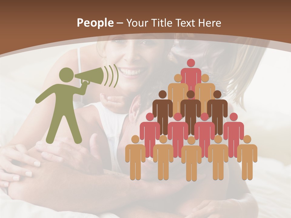 Embracing Portrait Lifestyle PowerPoint Template