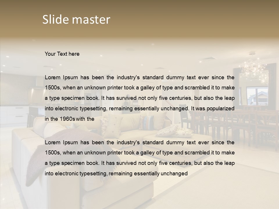 Dining Home Kitchen PowerPoint Template