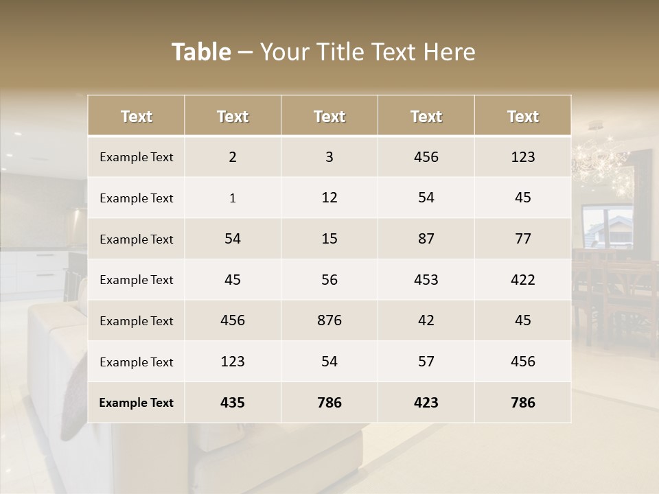 Dining Home Kitchen PowerPoint Template