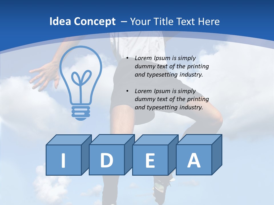 Head Energy Fitness PowerPoint Template