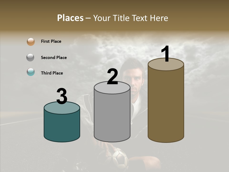 Night Young Beauty PowerPoint Template