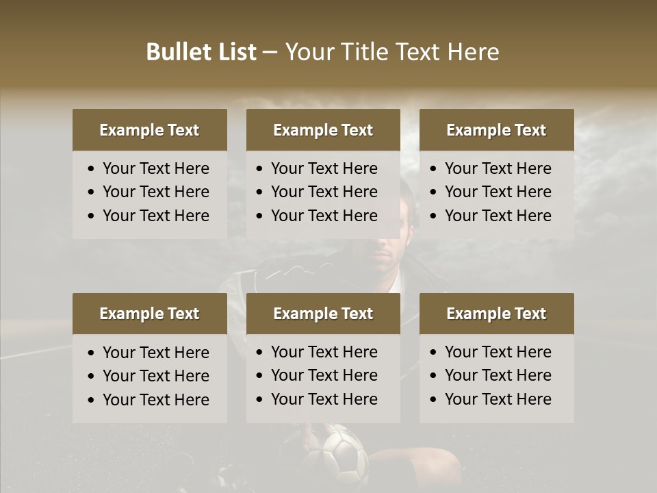 Night Young Beauty PowerPoint Template