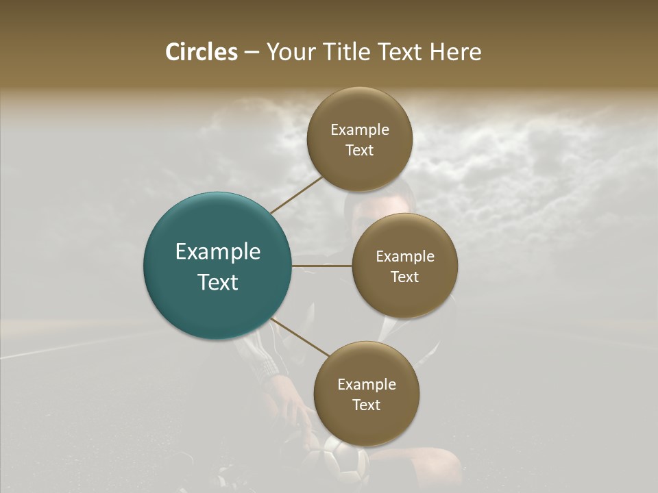 Night Young Beauty PowerPoint Template