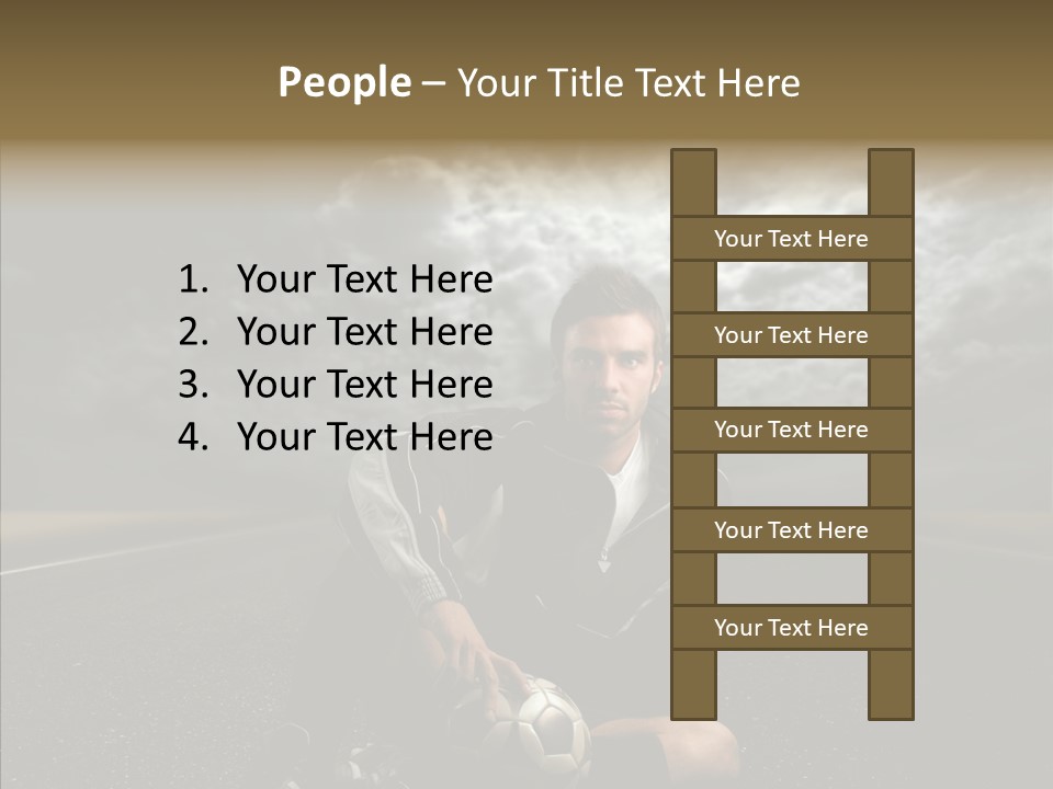 Night Young Beauty PowerPoint Template