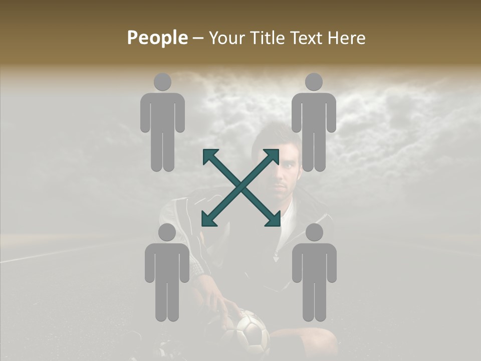 Night Young Beauty PowerPoint Template