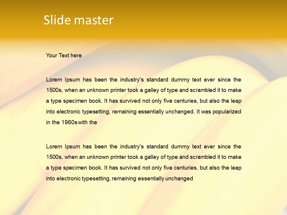 Yellow Tropical Life PowerPoint Template