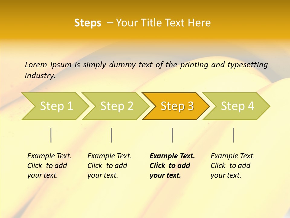 Yellow Tropical Life PowerPoint Template