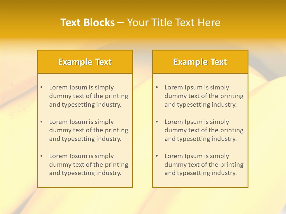 Yellow Tropical Life PowerPoint Template