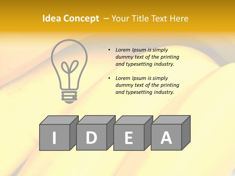 Yellow Tropical Life PowerPoint Template