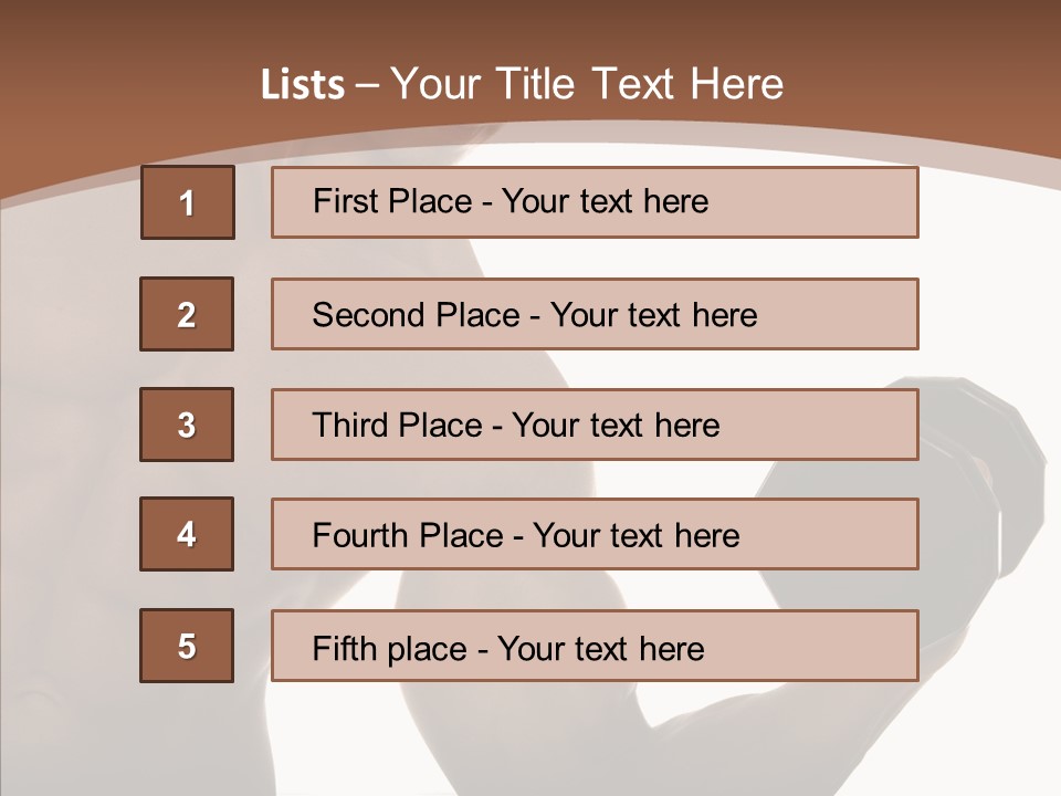 Sports Man Healthy PowerPoint Template