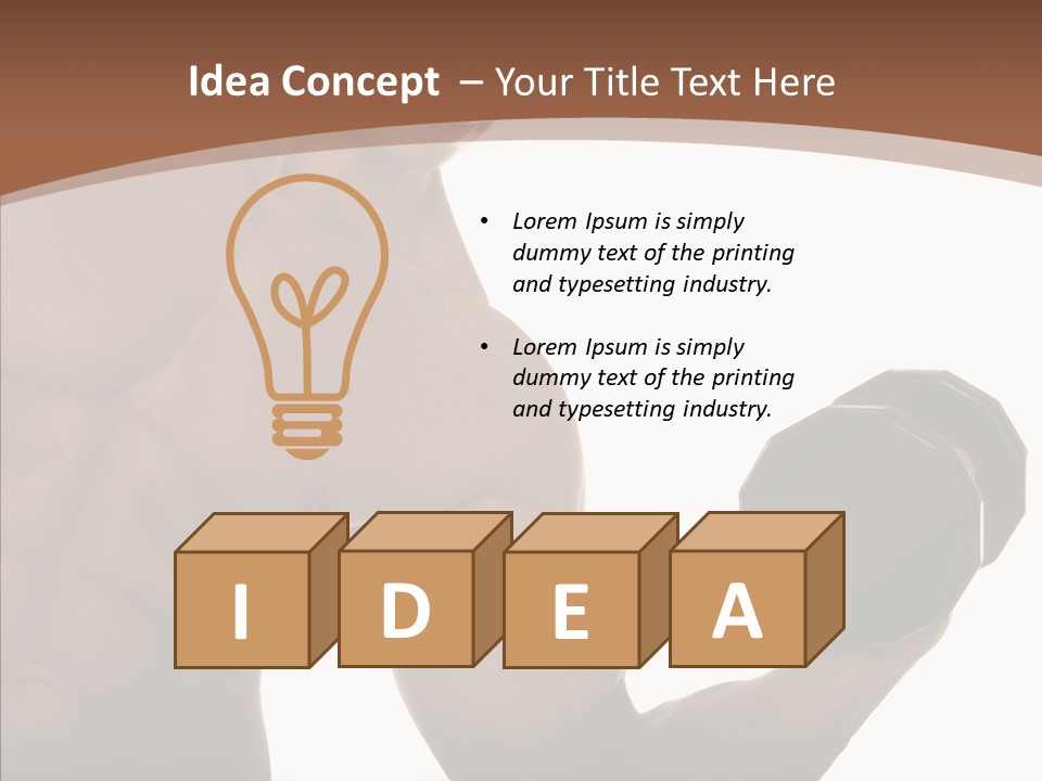 Sports Man Healthy PowerPoint Template