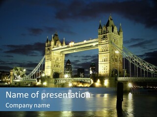 River Late London PowerPoint Template