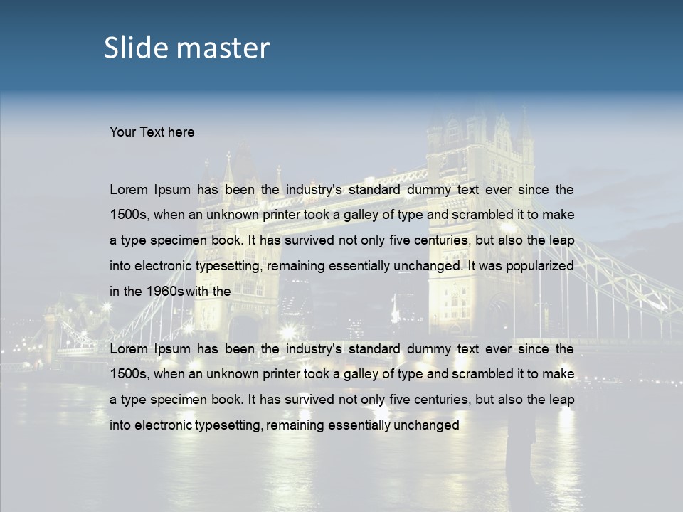 River Late London PowerPoint Template