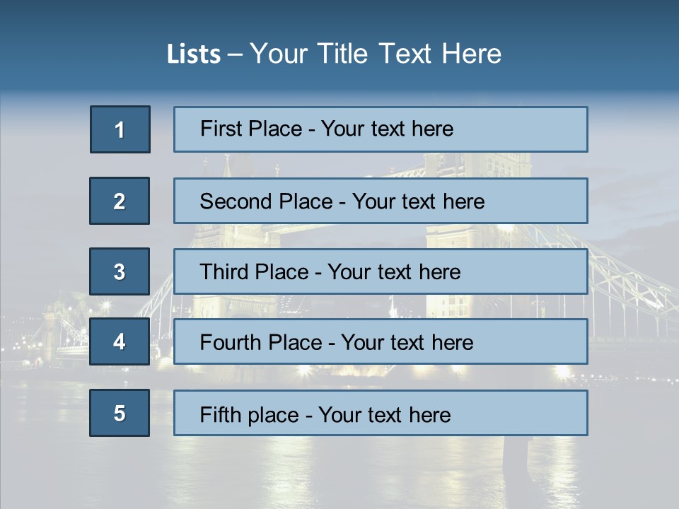 River Late London PowerPoint Template