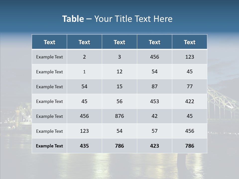 River Late London PowerPoint Template