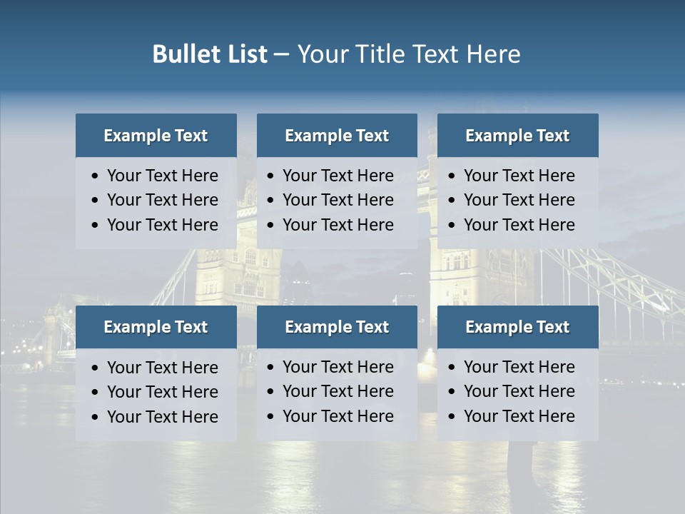 River Late London PowerPoint Template