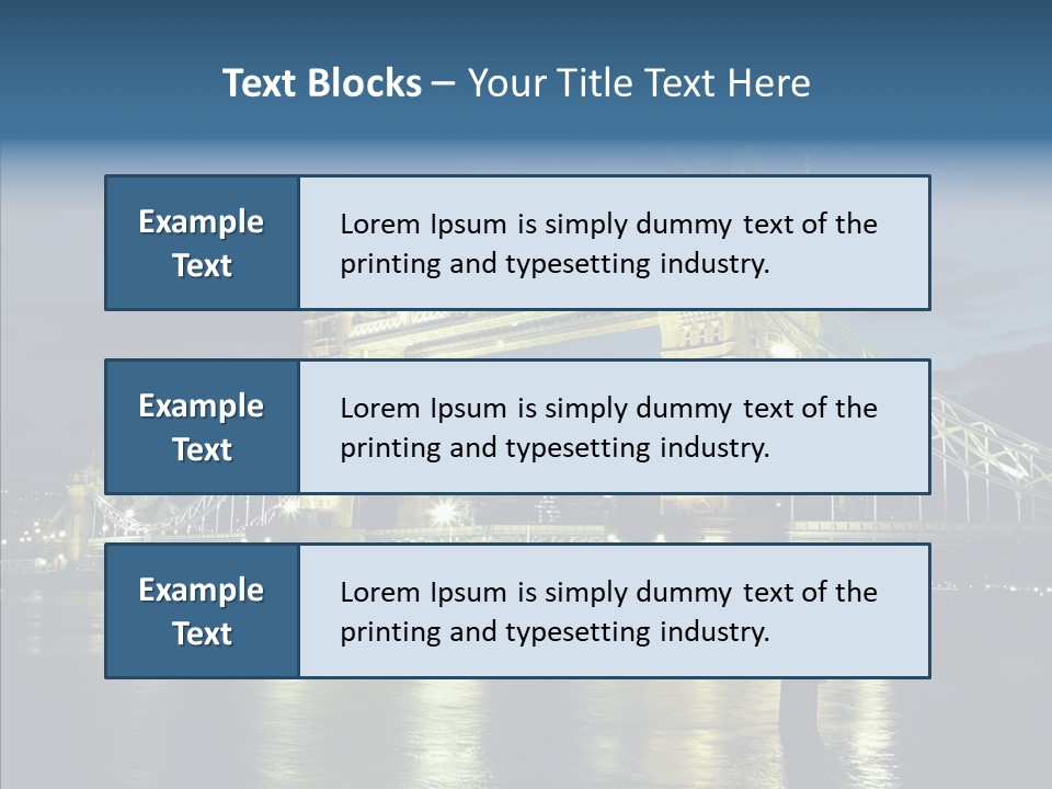 River Late London PowerPoint Template